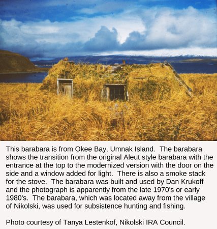 Krukoff Barabara, Unmak Island, Alaska