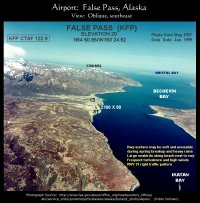 Airport, False Pass, Alaska: Southeast approach