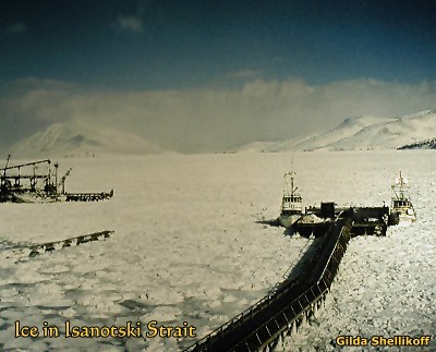 Ice in Isanotski Strait, Alaska
