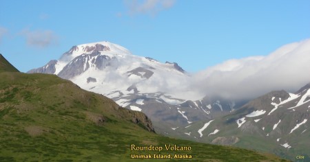 Roundtop Volcano, Unimak Island, Alaska (from ridge above False Pass)