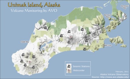 Unimak Island AVO Volcano Monitoring project
