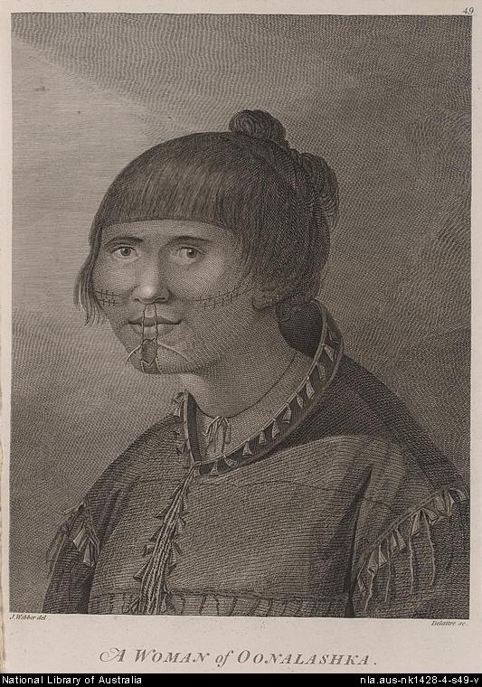Woman from Oonalashka, Capt. Cook's voyage